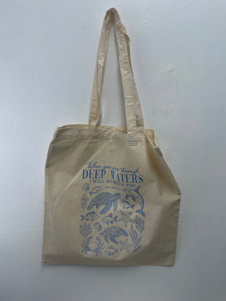 15"x15" Tan Tote bag w/Strap Emily Howell-Shananigans