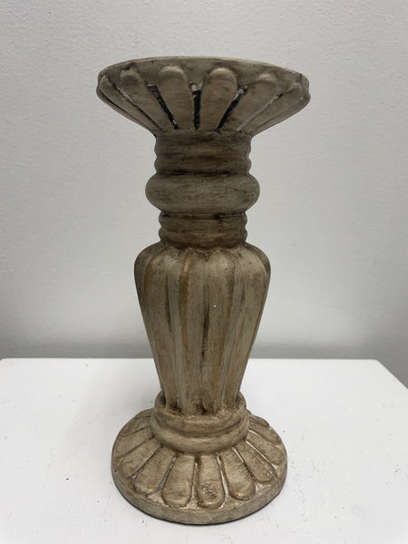 Candle Holders-8"x4" tan