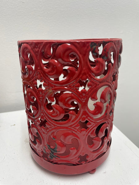 Candle Holders-Maroon 6"x5"