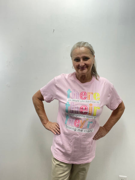Gildan T-shirts-Pink-there