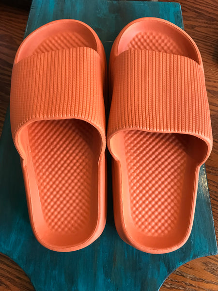 Slide on Sandals-orange