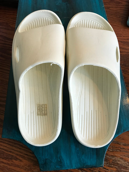 Slide on Sandals-White