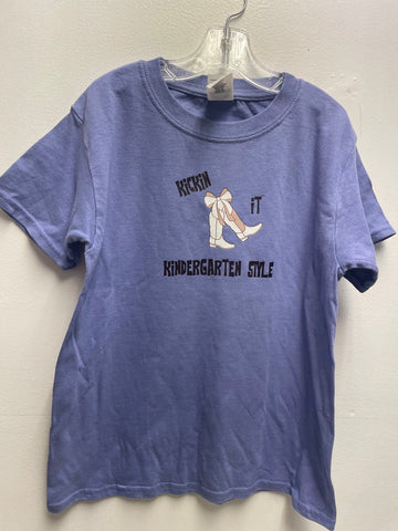 Gilden Kid's Blue XS T-shirt