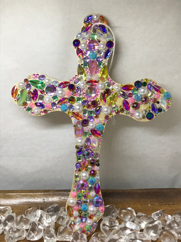 Blinged Out Hanging Cross