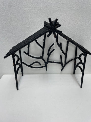 Black Wrought Iron Manger 5"Tall x 8"Wide OhhMy! Gifts and Things, LLC