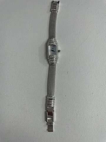 FX Quartz Watch Sterling Silver w/stones