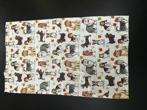 26"x16" Fall Kitchen Towels w/Dog Design