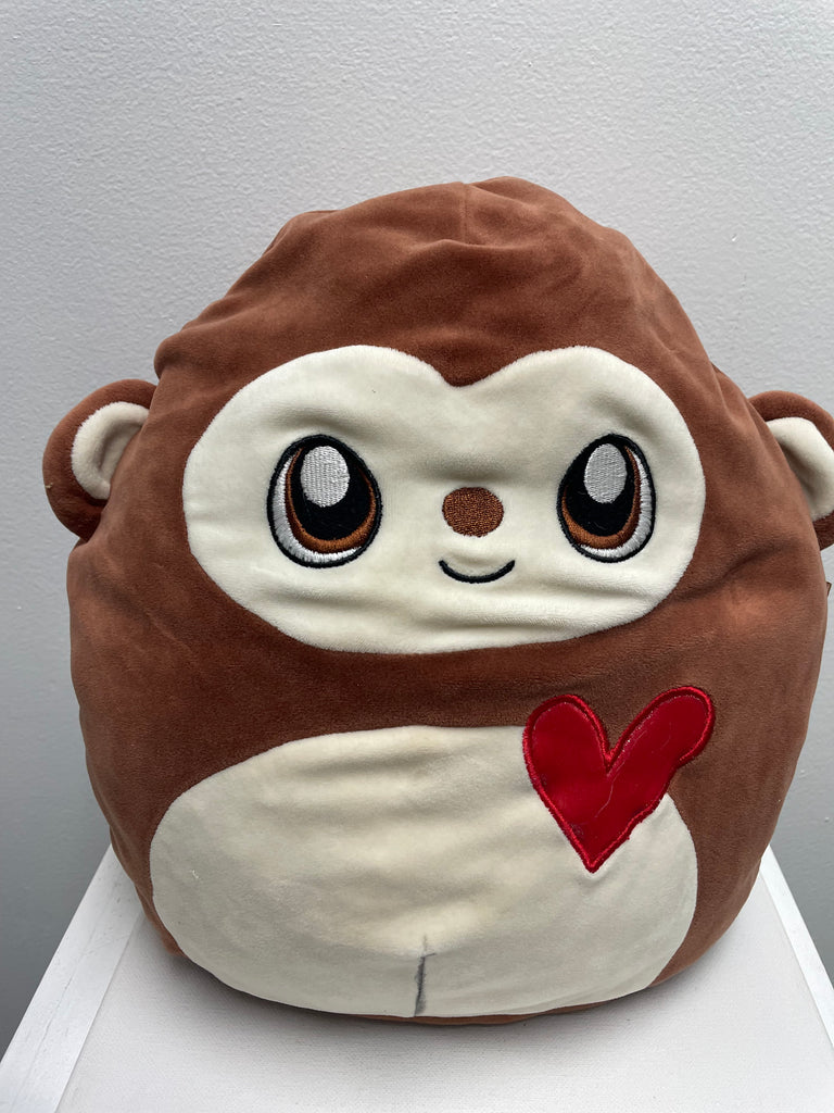 PreLoved Monkey Pillow w/red heart