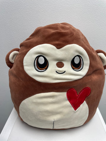 PreLoved Monkey Pillow w/red heart