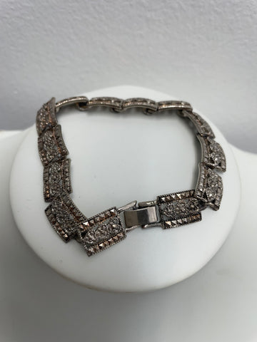 Silver Vintage Preloved Link Bracelet 8"Long