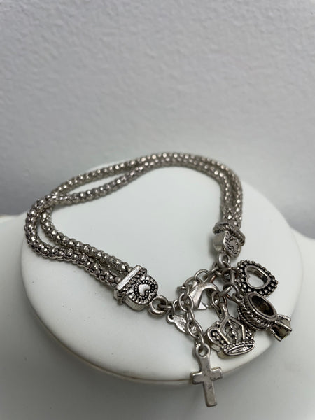 Silver charm Bracelet