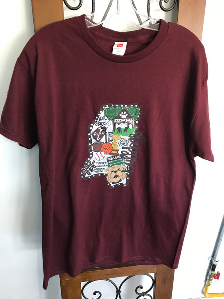 T-Shirts-Maroon-Mississippi