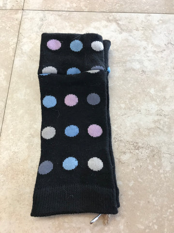 Baby Leg Warmers-black Multicolor polka