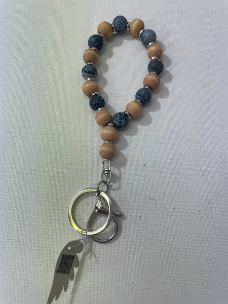 Silver Keychain beaded bracelets