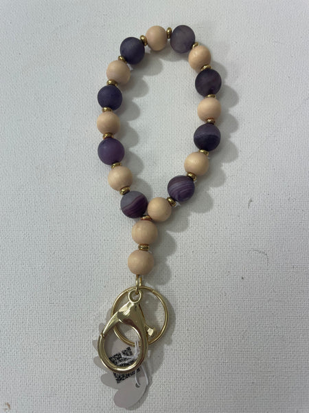 Silver Keychain beaded bracelets