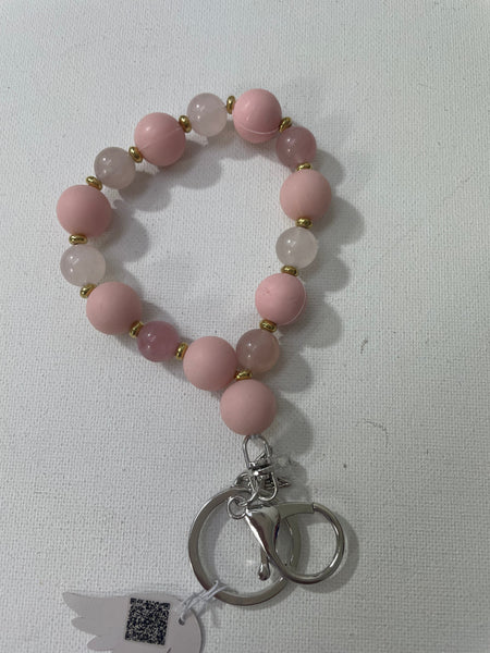 Silver Keychain beaded bracelets