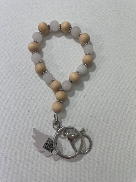 Silver Keychain beaded bracelets