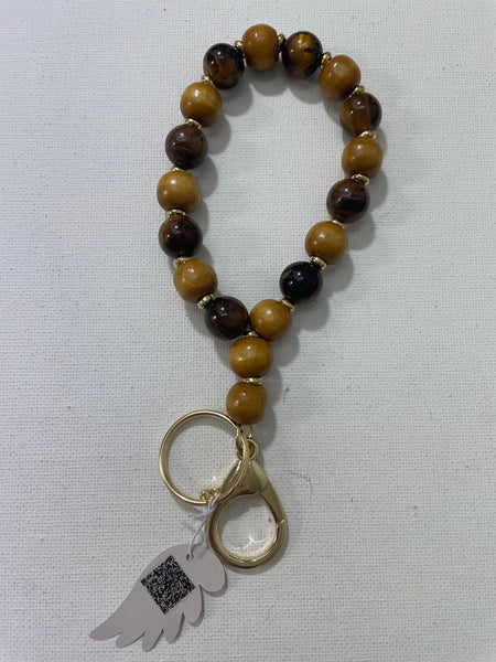 Silver Keychain beaded bracelets