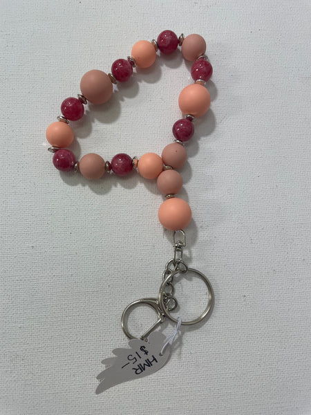 Silver Keychain beaded bracelets