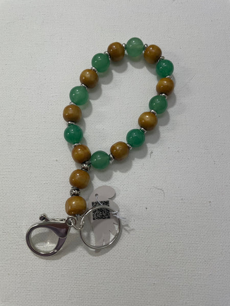 Silver Keychain beaded bracelets