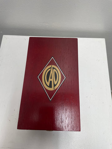 8"x4 1/2" Red Cigar Box