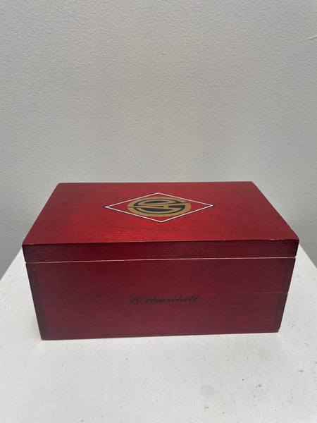 8"x4 1/2" Red Cigar Box