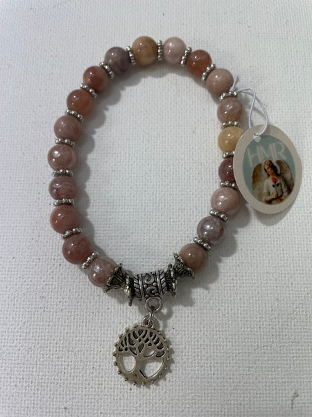 Stretch gemstone Religious Bracelets Stephanie Lewis