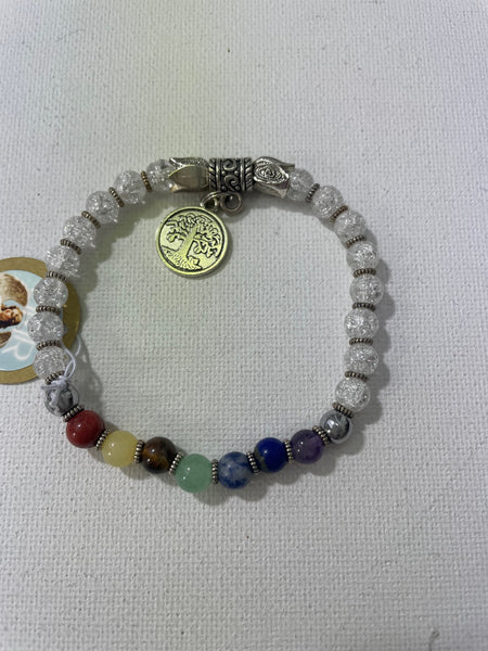 Stretch gemstone Religious Bracelets Stephanie Lewis