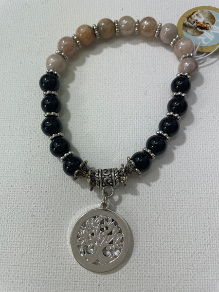 Stretch gemstone Religious Bracelets Stephanie Lewis