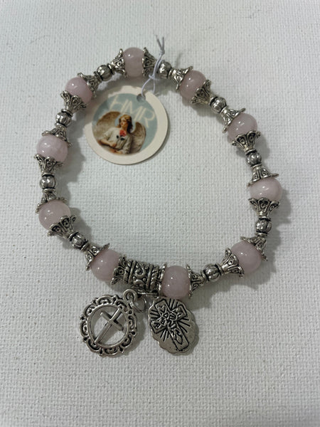 Stretch gemstone Religious Bracelets Stephanie Lewis
