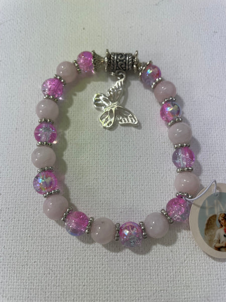 Stretch gemstone Religious Bracelets Stephanie Lewis