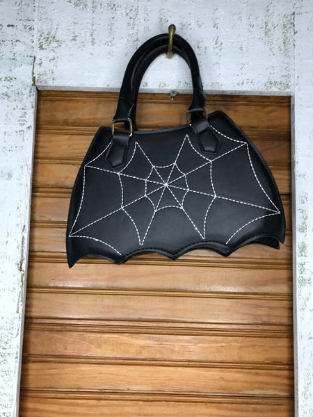 Black Crossbody Spider Webb Purse