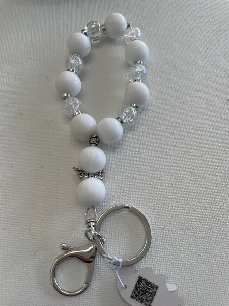 Silver Keychain beaded bracelets Stephanie Lewis