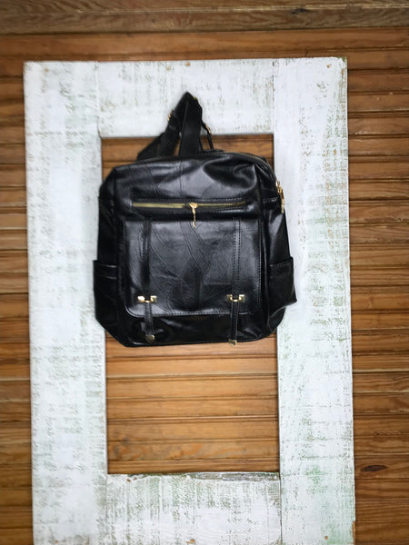 Backpack Purse-Black
