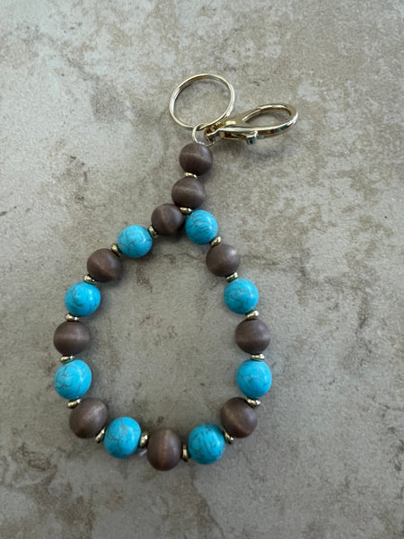 Gold Keychain Beaded bracelets Stephanie Lewis-brown,blue