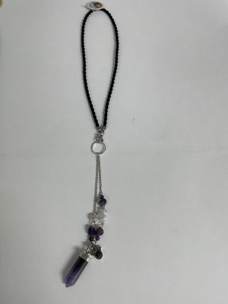 Pendulum Necklace Stephanie Lewis-purple