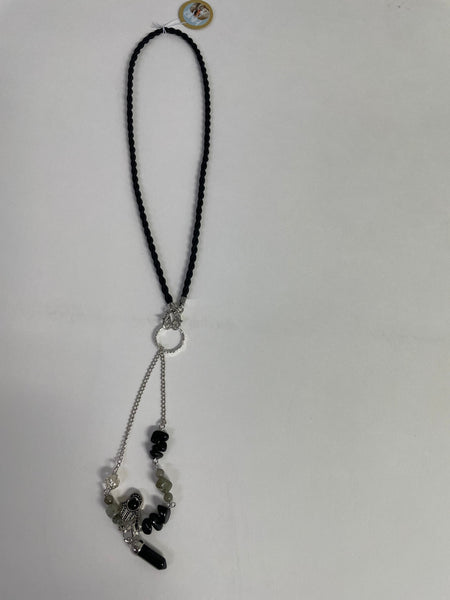Pendulum Necklace Stephanie Lewis-black
