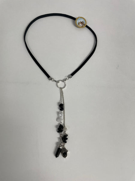 Pendulum Necklace Stephanie Lewis-black