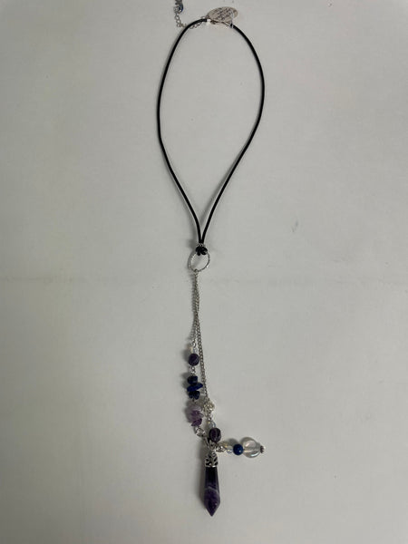 Pendulum Necklace Stephanie Lewis-purple