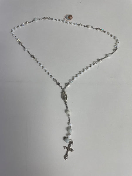 Rosary Bead Necklace Stephanie Lewis-angel aura