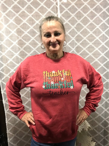 Thankful Teacher Sweatshirt