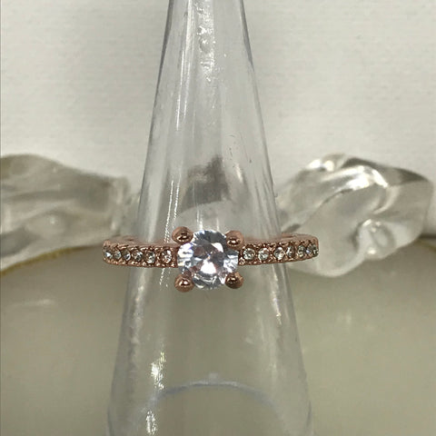 Ring: Rose Gold and Crystal Ring