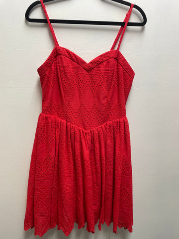 Flying Tomatoe Red Eyelet Dress