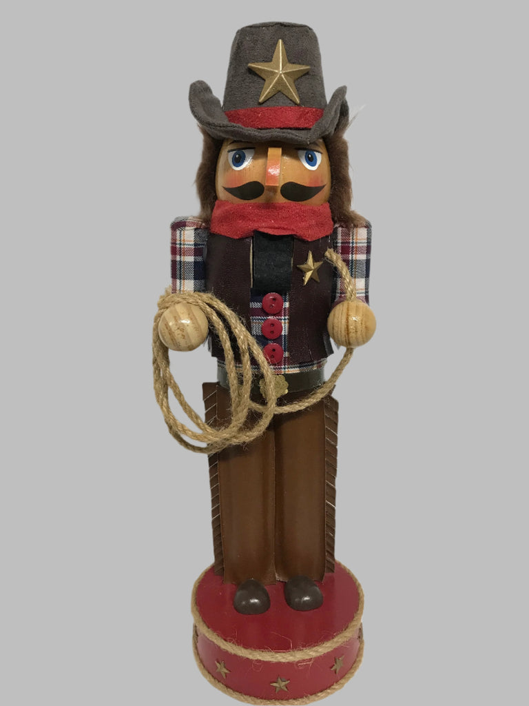 Cowboy Nutcracker 12" Tall