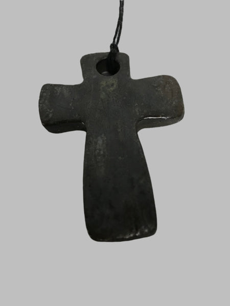 Small Pottery Cross Ornaments