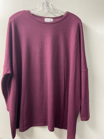 Something Somewhere Oversize Long Sleeve Maroon sweater Shirley Ollison