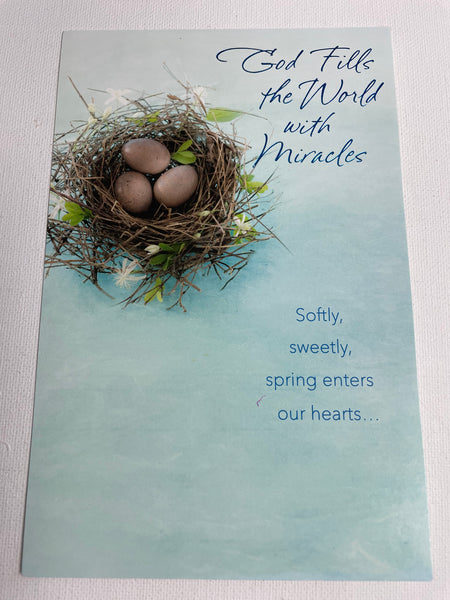 CARDS-All Occasion OhhMy! Gifts and Things, LLC Easter God fills the World with Miracles