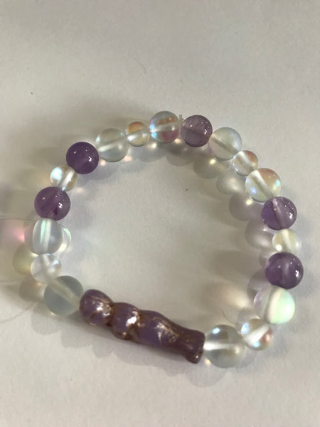 Stretch Bracelets-Moonstone Lavender