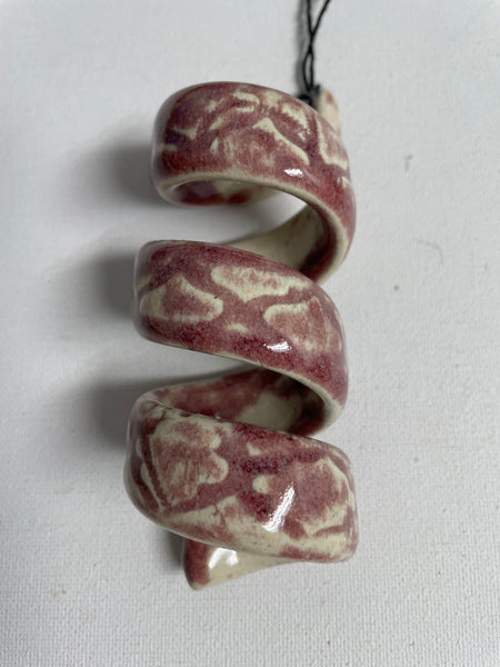 Handmade Ceramic spiral napkin Holder/ornament OhhMy! Gifts and Things, LLC