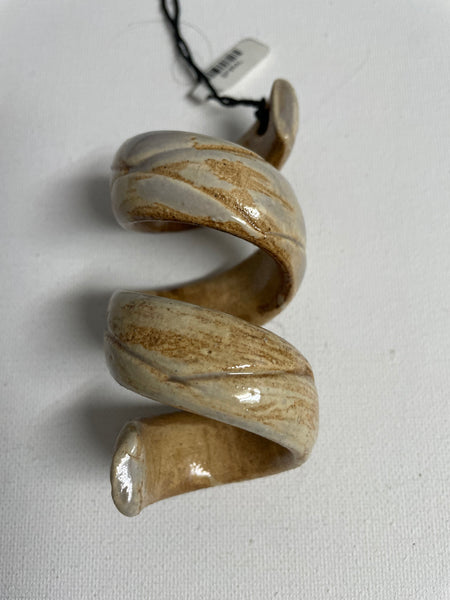 Handmade Ceramic spiral napkin Holder/ornament OhhMy! Gifts and Things, LLC